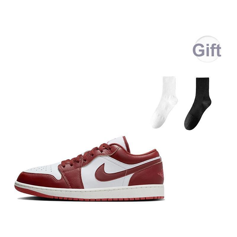 Air Jordan 1 Low SE Dune Red Men Sneakers White Lobster Sail FJ3459-160