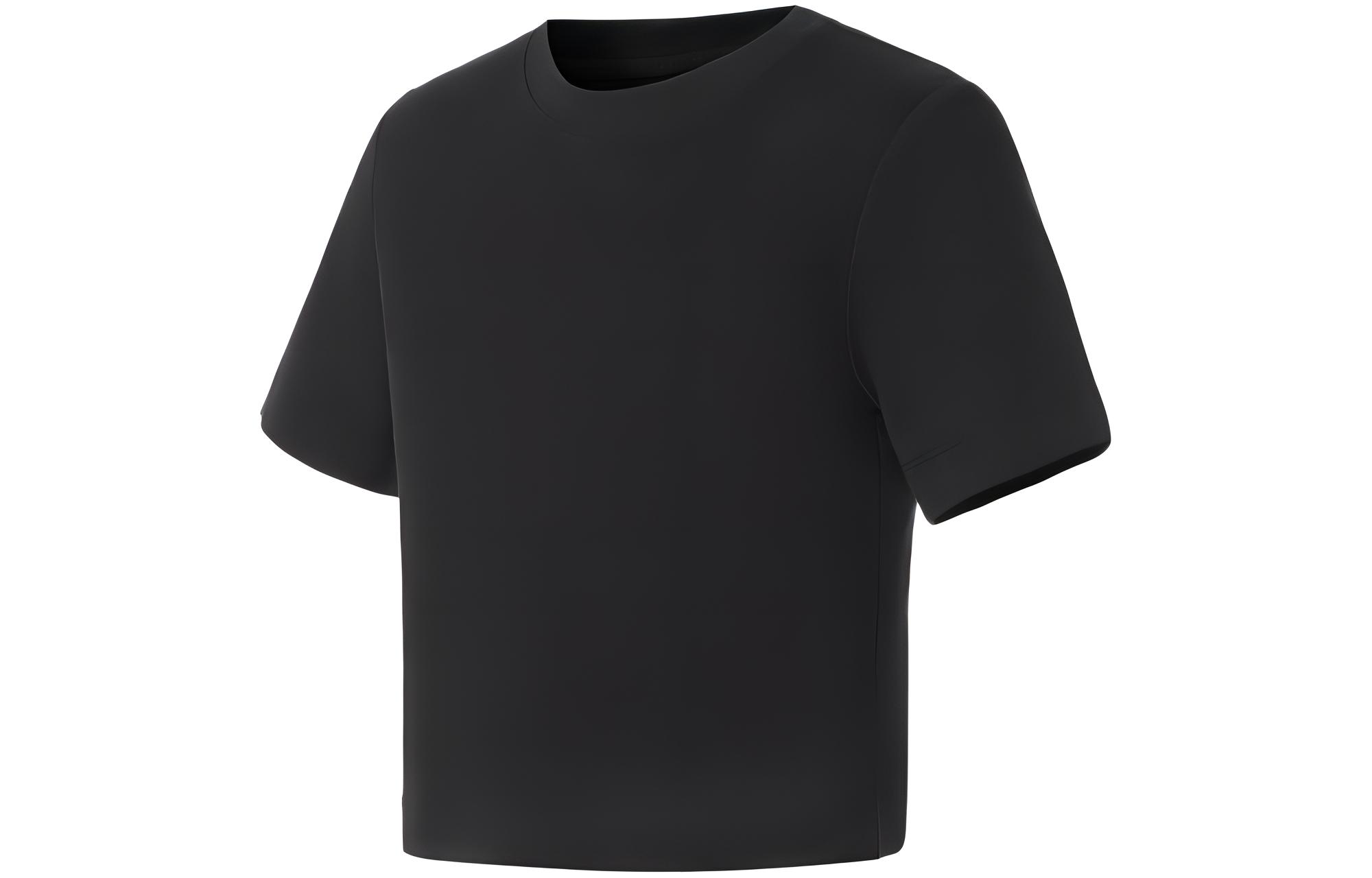 Li Ning Fitness Series Crop Tops Women s Black Crew Neck Moderate ATSS412-3 XL