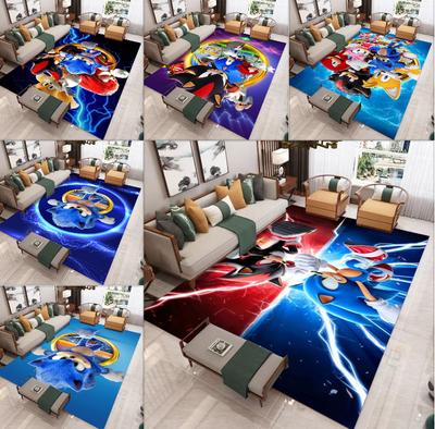 S-Sonic Anime Characters Carpet for Living Room Home Sofa Decoration,Children Game Large Decor Floor Mat Yoga Mat Large Carpet