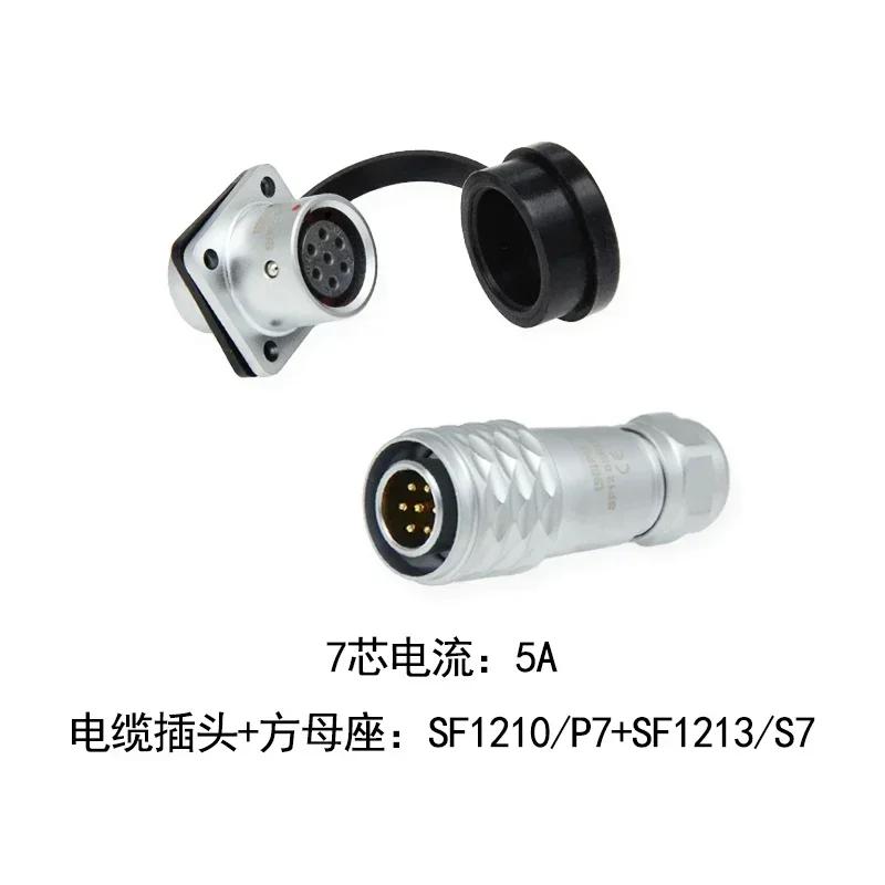 WEIPU SF12 SF1210/P SF1213/S Waterproof Aviation Connector M12 2Pin 3Pin 4Pin 5Pin 6Pin 7Pin 9Pin Panel Jack Mount High Quality