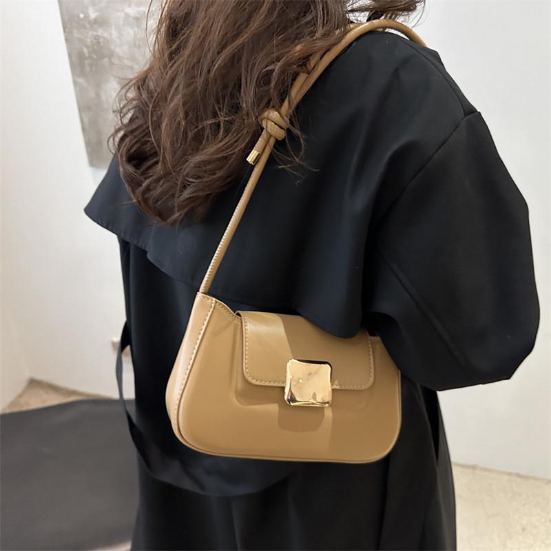 Chic Black Pu Small Square Bag For Women Stylish Casual Shoulder Crossbody Use