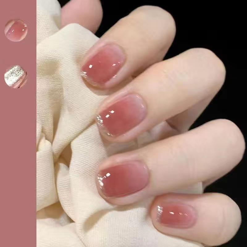 Icy Translucent Nude Nail Polish - Quick-Drying, Long-Lasting, Non-Fading, Waterproof Jelly Finish