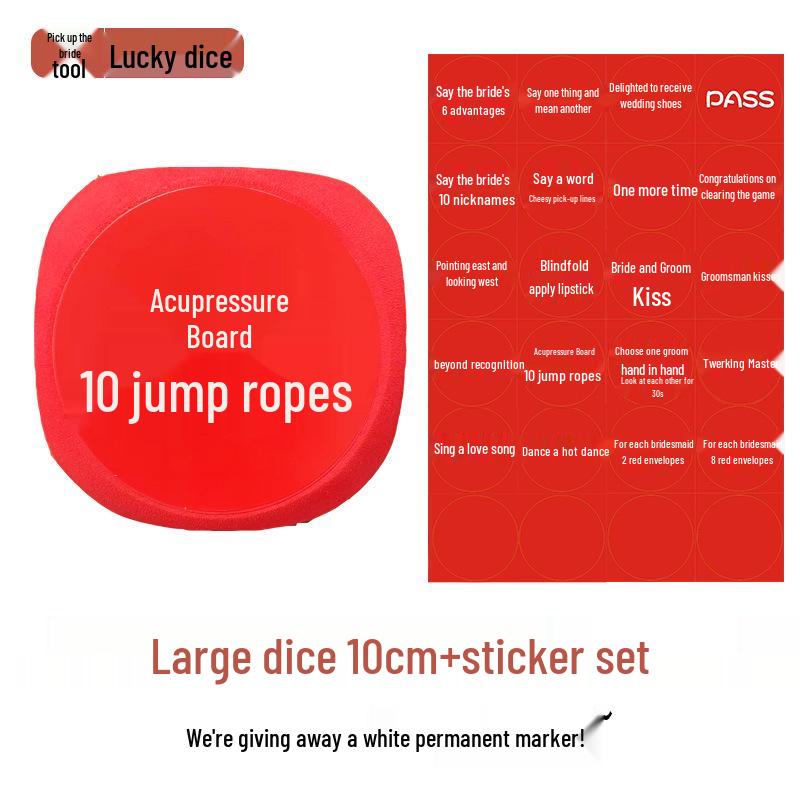 Groom-Picking Prank: Large Dice Wedding Door-Blocking Prop for Groomsmen Welcome Punishment