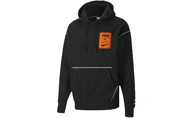 PUMA ESS Sweatshirts Men s Black Hooded Moderate Regular 597886-01 XS