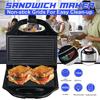 750W 220-240V 50-60Hz Frühstücks-Toaster Grill für Steak Edelstahl Sandwichmaker Toastermaschine Blasen-Eierkuchen-Ofen