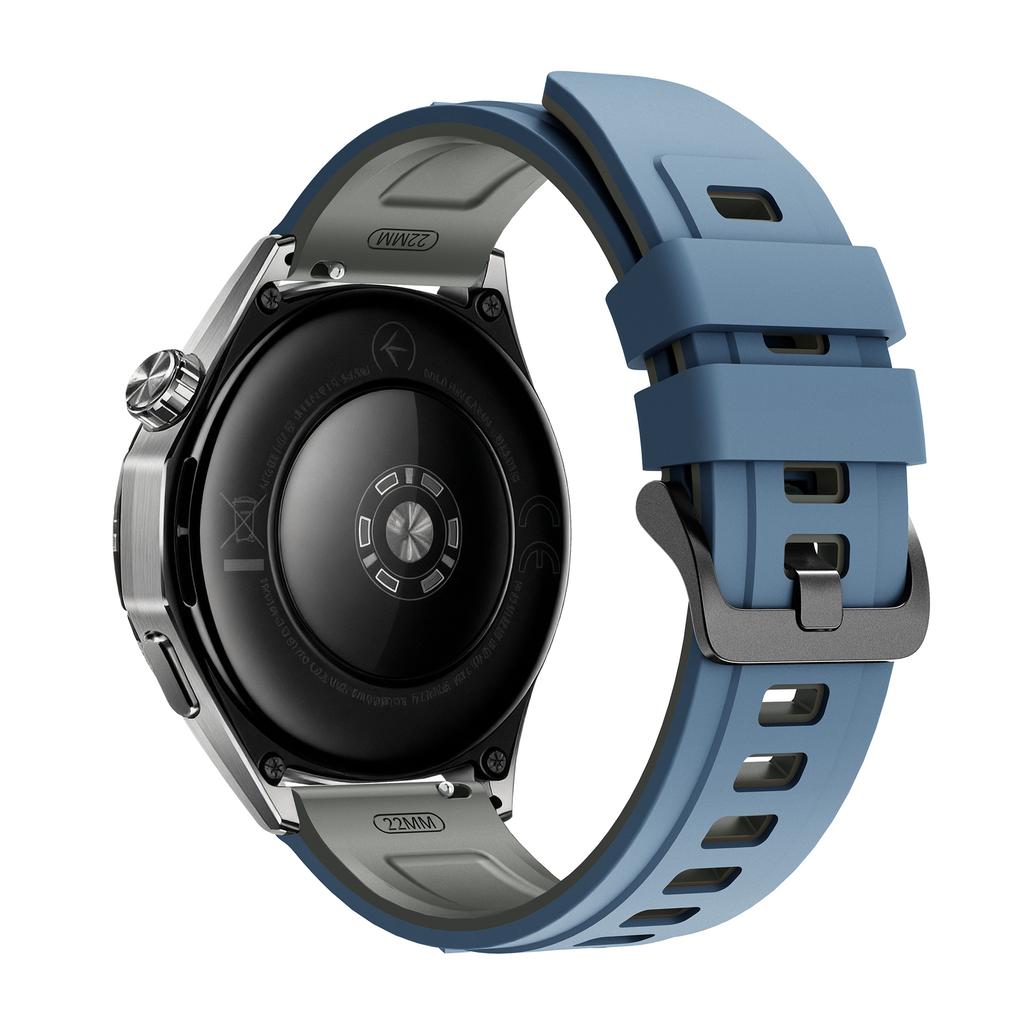 22mm Dual Color Silicone Strap for Samsung Galaxy Watch3 45mm/Watch 46mm/Gear S3 Classic Replacement Watch Band