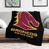 Brisbane Red Stallion LOGO Throw Blanket Lightweight Warm Blanket for Travel Camping