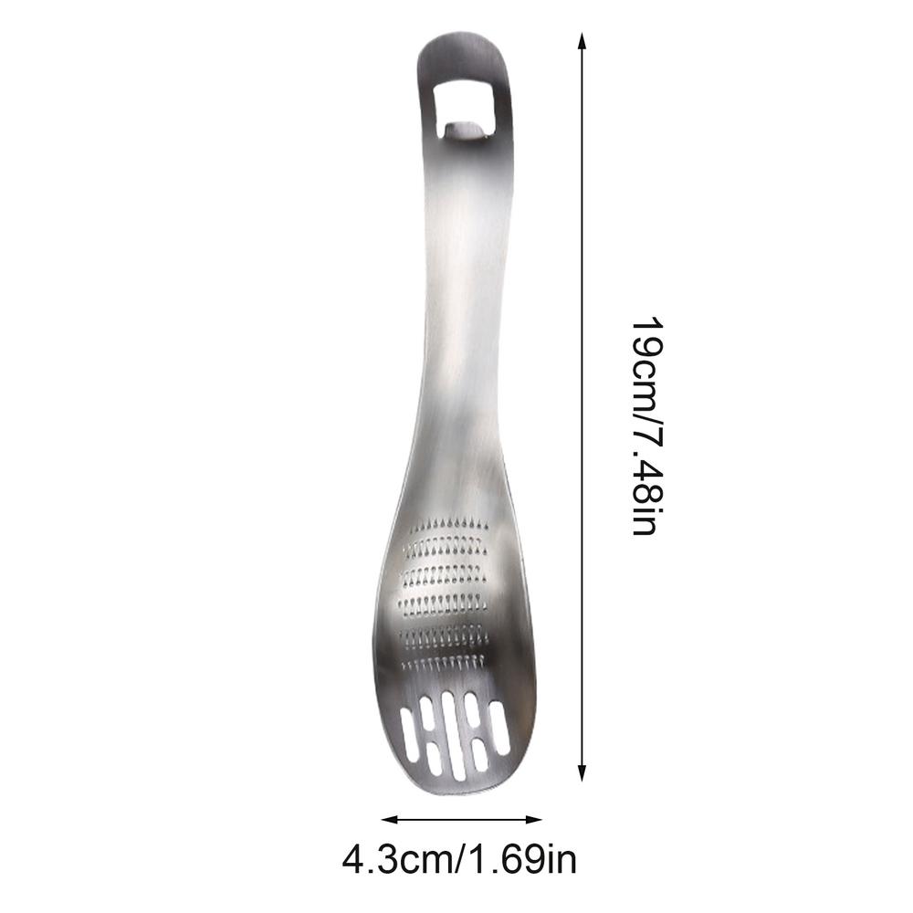 Ginger Grater Tool Metal Garlic Press Grinding Spoon Cooking Gadgets Ginger Grater Pasta Server Spoon Egg Separator For Home