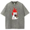 Angry Cat Cool Silly Cat Meme T-Shirt Stylish Top Men Women Short Sleeve Oversized T-shirts Summer Sport Loose T Shirt