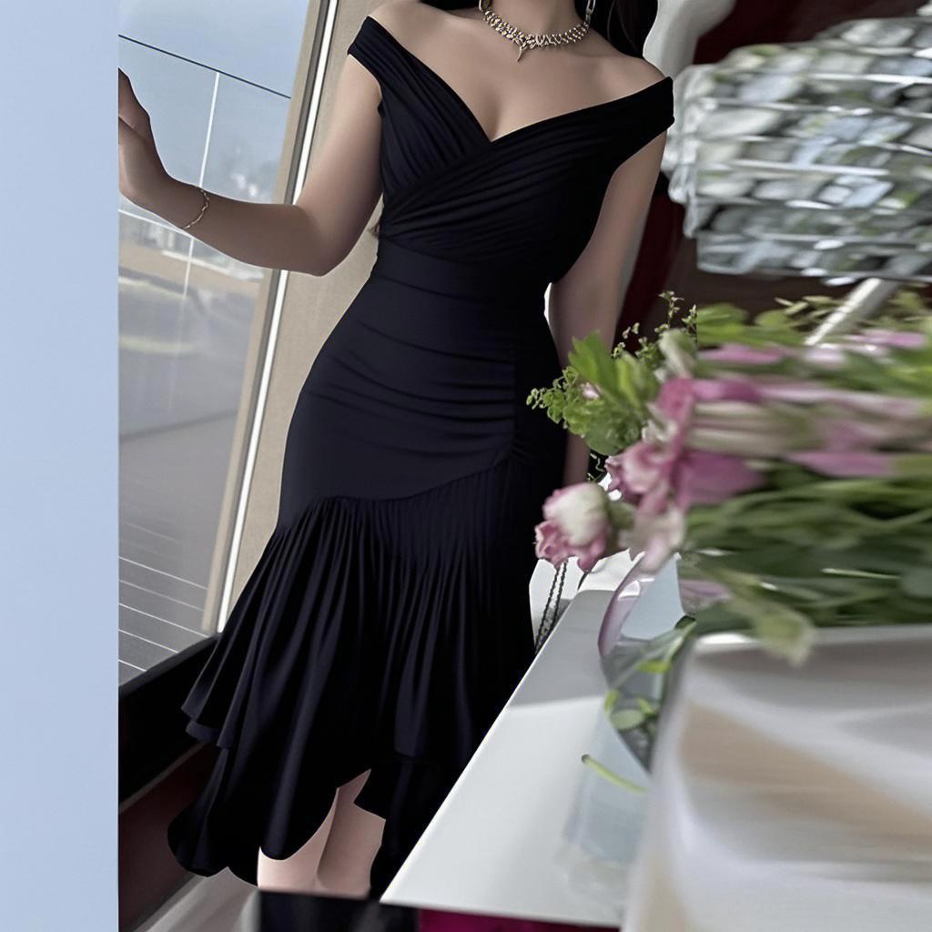 2025 Summer Women's Sweet Style Sleeveless Slim-Fit Solid Color Mid-Waist Long Dress
