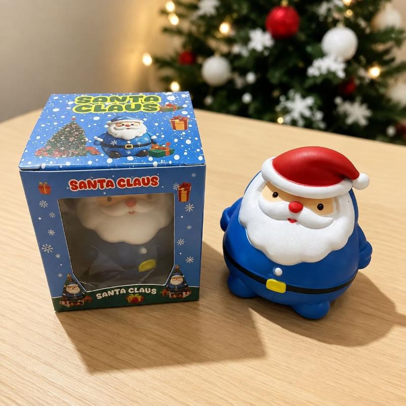Christmas Squeezable Santa Claus Toys Slow Rebound Colorful Soft  Goods for Kids Stocking Fillers Gifts