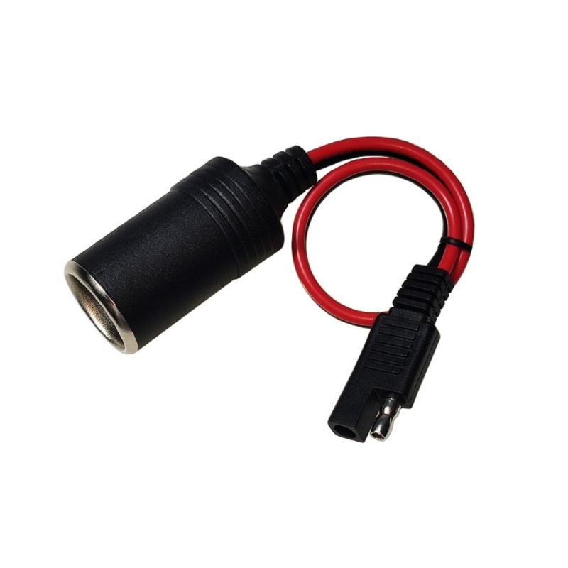 

SAE to Car Charger Cable SAE Male to Female Cigarettes Lighter Socket Adapter Cable for Car Solar Panel Battery Charger