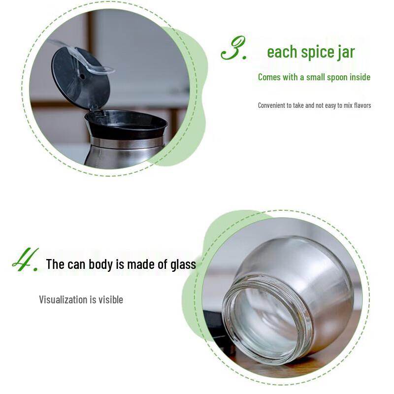 Stainless Steel Condiment Dispenser Set