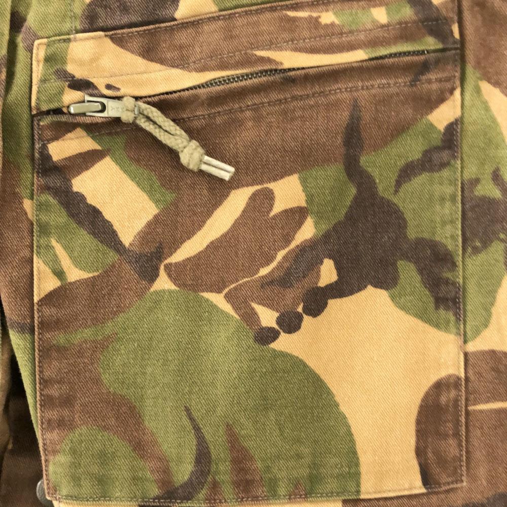 90s KL Dutch Army Camouflage Long Sleeve Military Jacket Khaki Old Men's Used