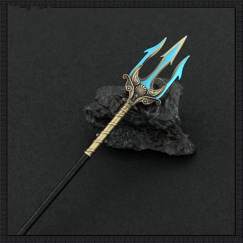 Mini God of War 4 Katana Metal Kratos Athena Sword Blade Olympus Ghost Leviathan Chaos AXE Real Japanese Katana Sabre Anime Toy