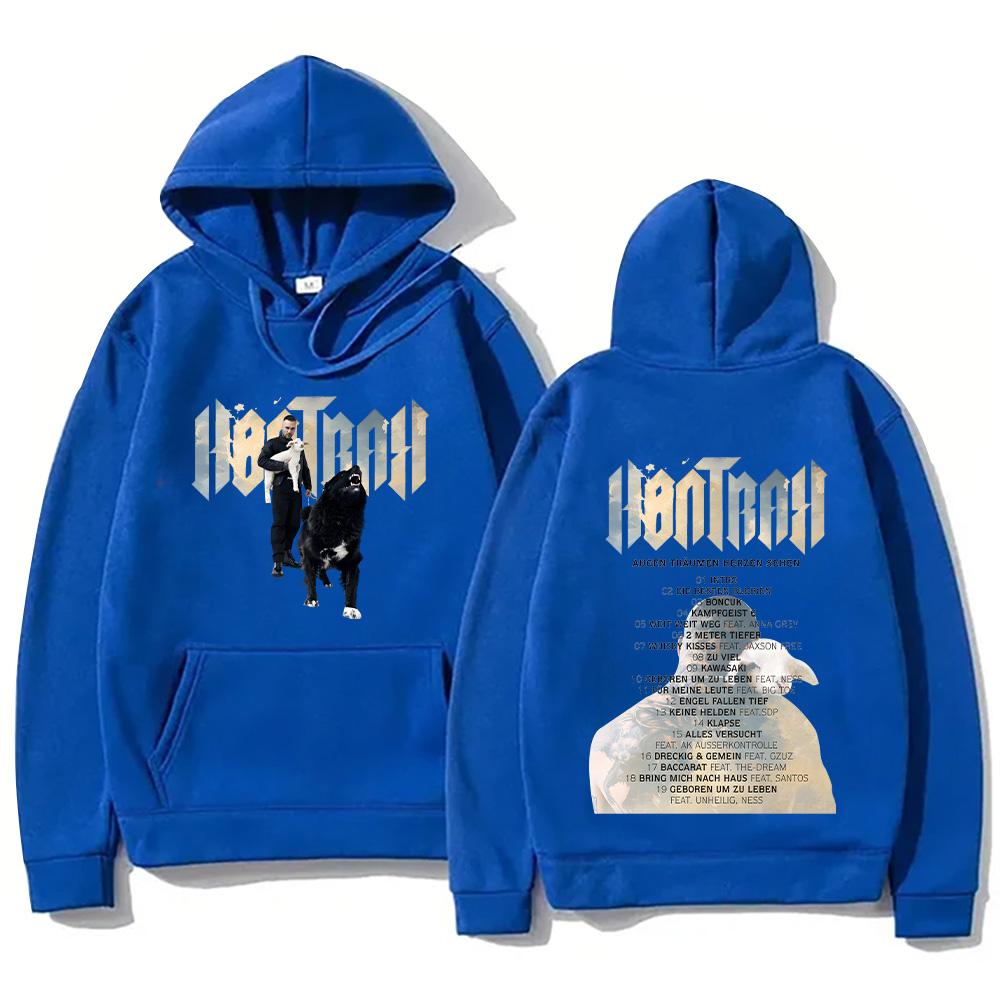 

Kontra K Hoodies Augen Träumen Herzen Sehen New Album Graphic Sweatshirt Hip Hop Women Men Pullover XXXL