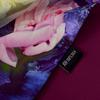 [BYSIFA] Fashion Silk Scarf Shawl Women  New Chinese Style Purple Rich Peony Scarves Spring Autumn Buttons Long Scarves