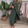 2025 Plus Size Colorblock Patchwork Long Dress Set - Cross-border Fashion