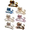 Stylish Cats Acetate Hair Claw Clip Unique Designs Women's Hair Accessory for Daily Outings and Casual Gatherings
