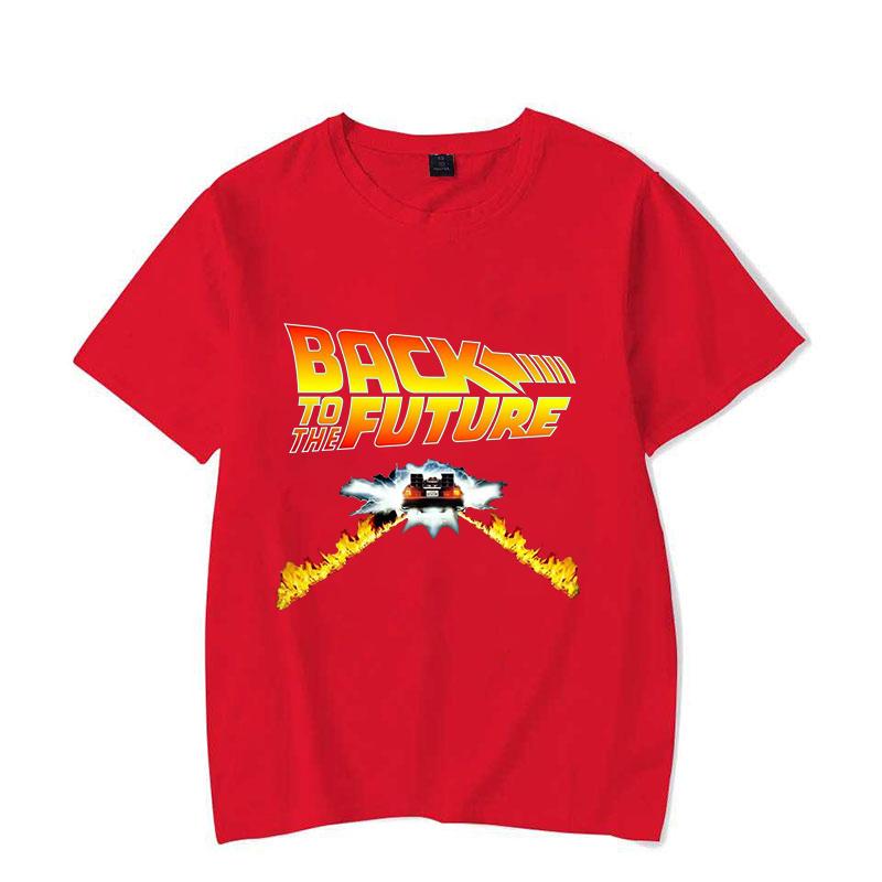 Hot Back To The Future Printed T Shirts Unisex Casual Tops Summer Short Sleeve Harajuku T Shirts S