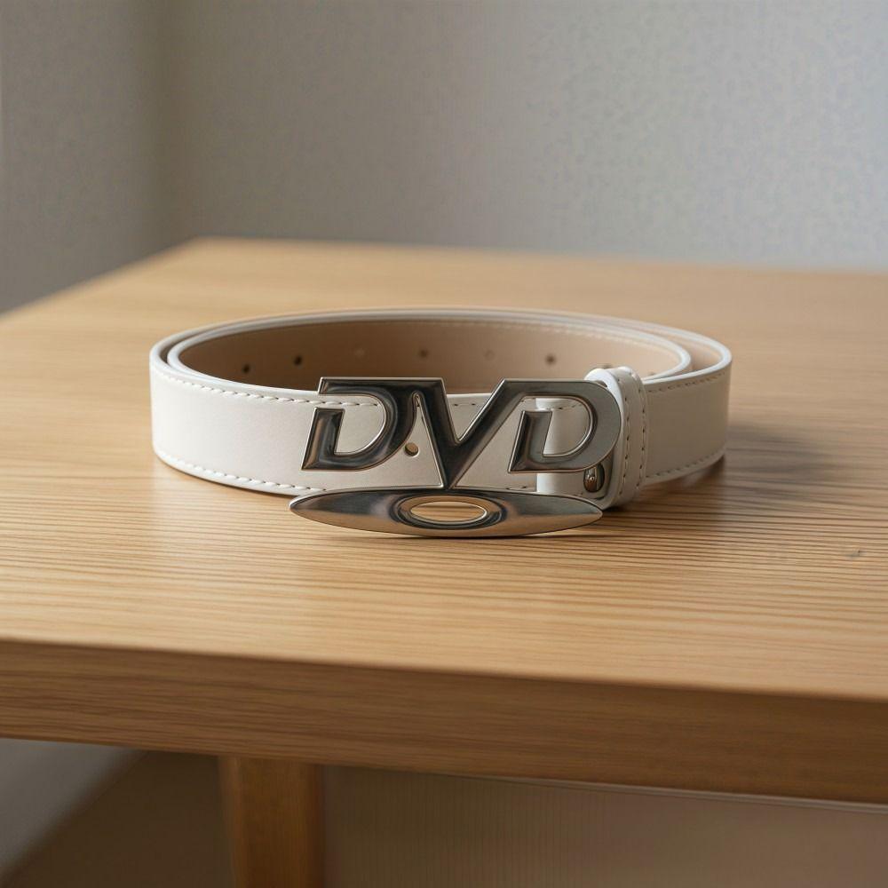 Nostalgic Design English Buckle Belt DVD Sense Niche Belt New Women's Belt Jeans Decoration