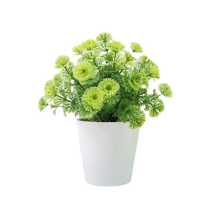 Artificial Mini Potted Plant Decor Desk Home Office Plastic Simulation Greenery 20cm Height Multi-Color Options