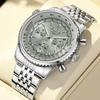 Luxury Watches For Men Date Chronograph Stainless Steel Man Watch Waterproof Luminous Sport Military Men's Quartz Watch