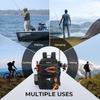 Multi-Compartment Fishing Backpack Outdoor Spinning Rod Storage Waterproof Oxford Fabric Camo Hiking Gear Bag