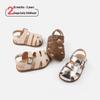 Korean Style Kids' Closed-Toe Leather Sandals - Non-Slip, Soft Sole, Stable Outdoor Shoes for Boys and Girls