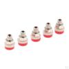 5 Pieces Built-in Coupling Socket for Banana Plug 2mm