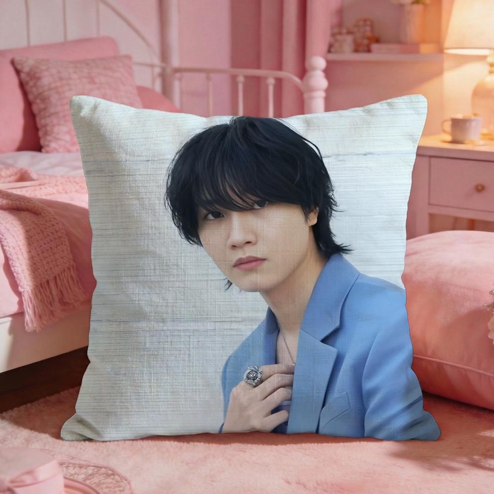 

Sakurada Dori Actor Cushion Cover Premium Comfort Reversible Pillow Cove Two In One Design For Any Room Car Interior 30X30cm