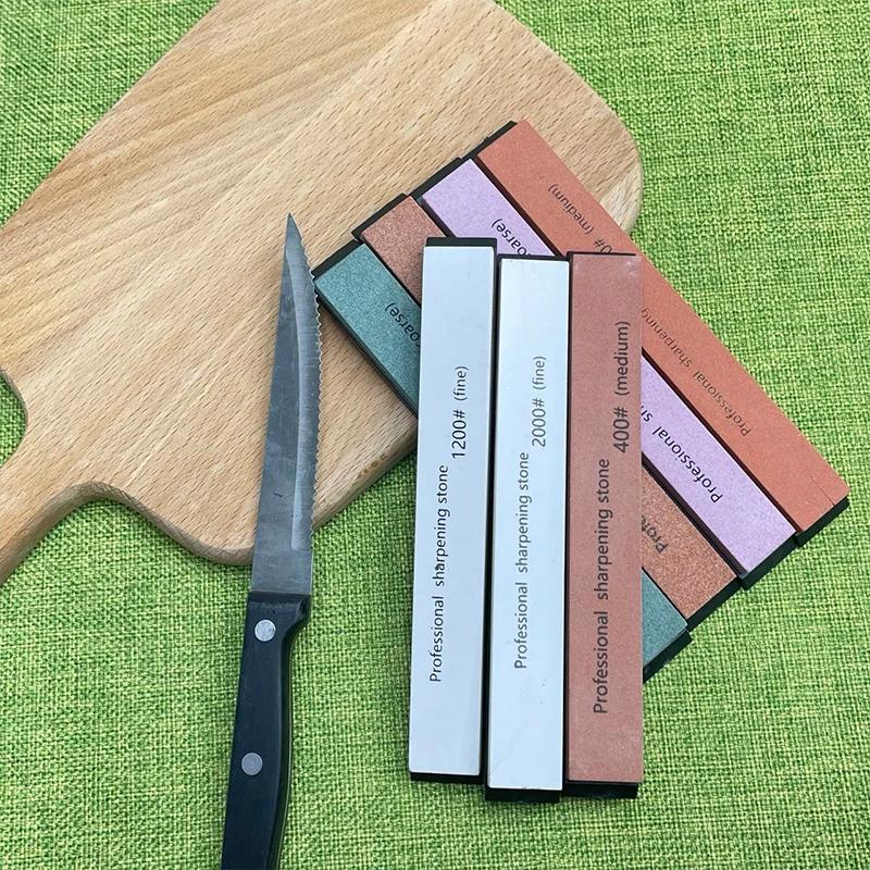 Knife Sharpener Stone 240-3000Grit Professional Whetstone Bars Grinder Replacement Polished Kitchen Sharpening Accessories