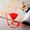 Spiral Cocktail Glass Revolving Martini Creative Long Tail Straw Wine Glass
