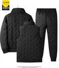 Unisex Winter Lambswool Three-Piece Set: Fleece-Lined Jacket & Pants