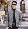 Men's Plus Velvet Warm Winter Jacket: Solid Color, Versatile Cold Protection, Casual Business Style for Middle-Aged Dads