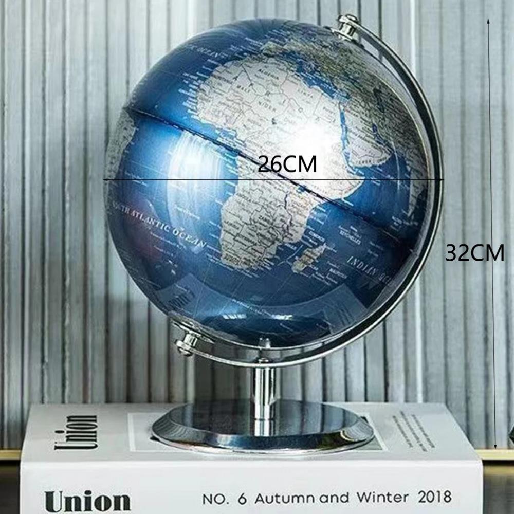 

Большой размер английский вращающийся глобус металлическая подставка для украшения домашнего офиса европейский стиль свет роскошь креативное ремесло орнамент CHINA