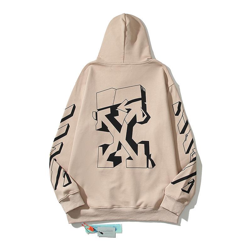 OFF-WHITE Unisex Hoodie aus Baumwoll-Frottee - Trendig & Hochwertig