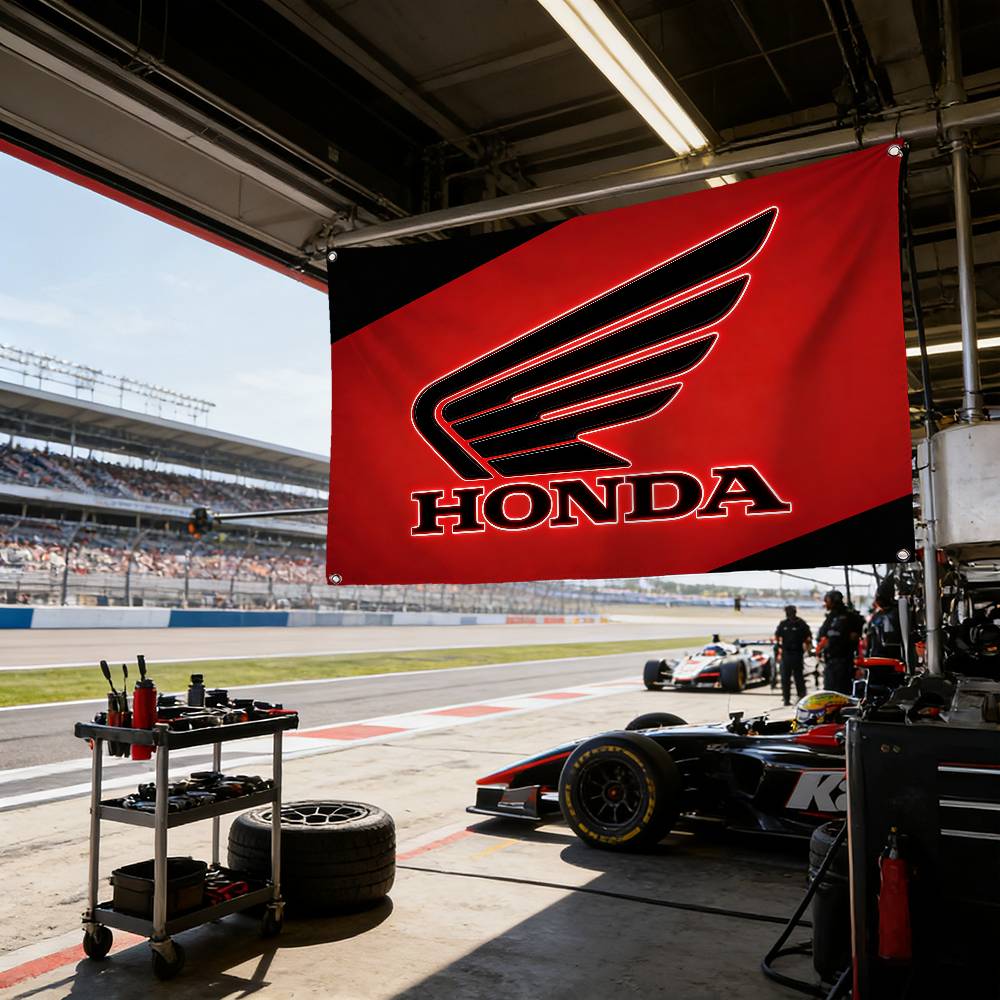 Motorcycle For HONDA Flag 120g Brushed Polyester Sublimation Printing Durable Hanging Flag For Home Decor Event Graduation Gift