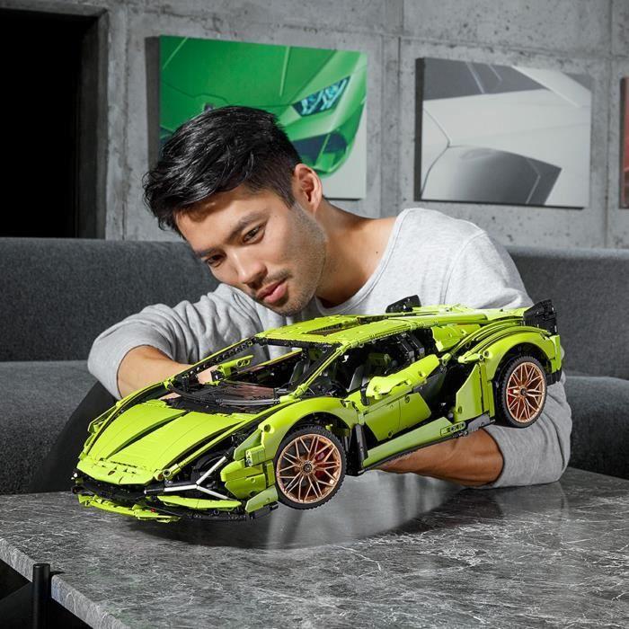 LEGO® Technic 42115 Lamborghini Sián FKP 37, Maquette Voiture, 1:8, À Construire, Collection, Construction Voiture, Pour Adultes