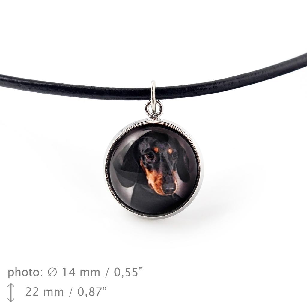 Dachshund Smooth-haired, Wiener Dog, Badger Dog - Necklace Pendant with Your Photo, Handmade, Handcrafted Jewelry by Art-Dog Brand