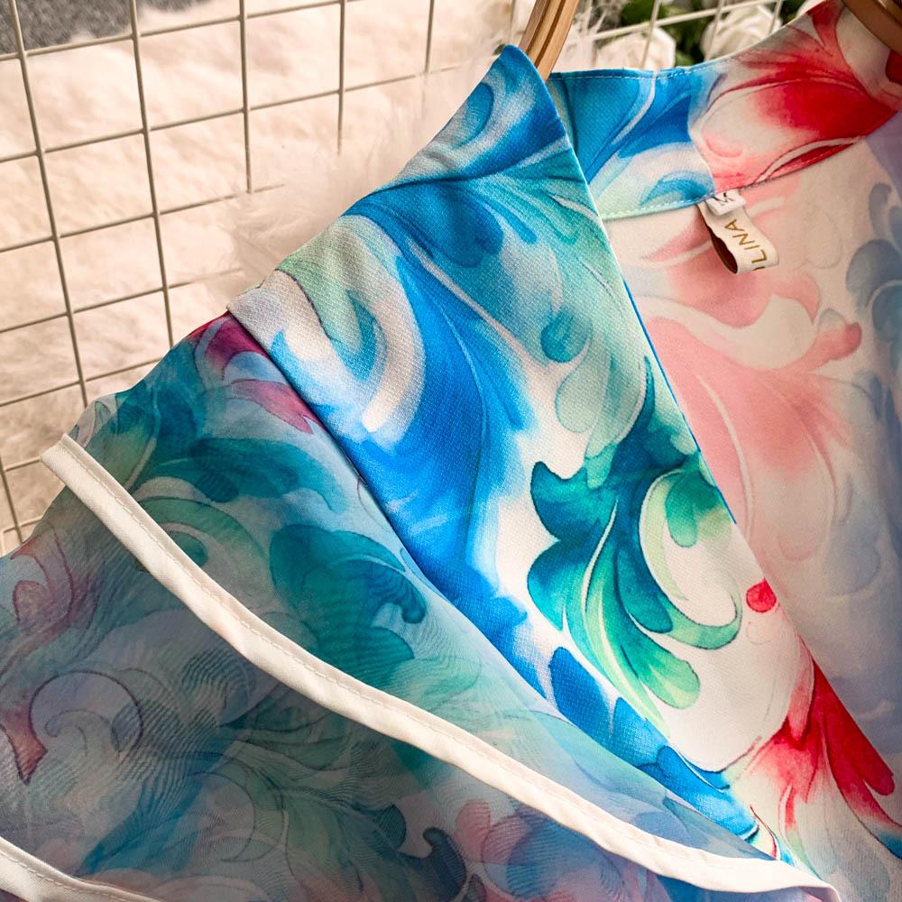 Rochii Lungi Elegante cu Imprimeu Floral Femei Vară Vacanță Mânecă cu Volane Dintr-o Bucată Petrecere Vintage Retro Rochii de Seară