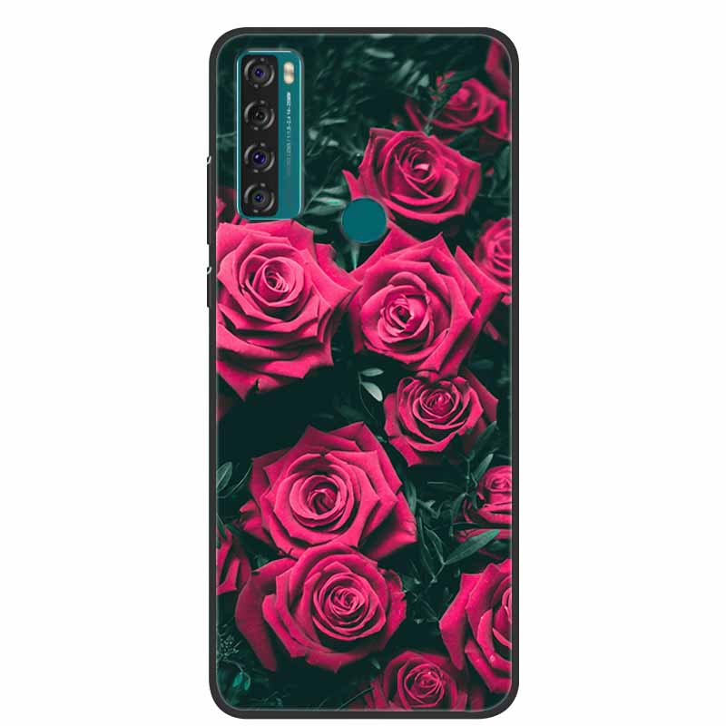 Case For TCL 20 SE Luxury Silicone TPU Soft Phone Cover For TCL 20 SE Case T671H 6.82" Funda Animal Capa Cute Shockproof Coque
