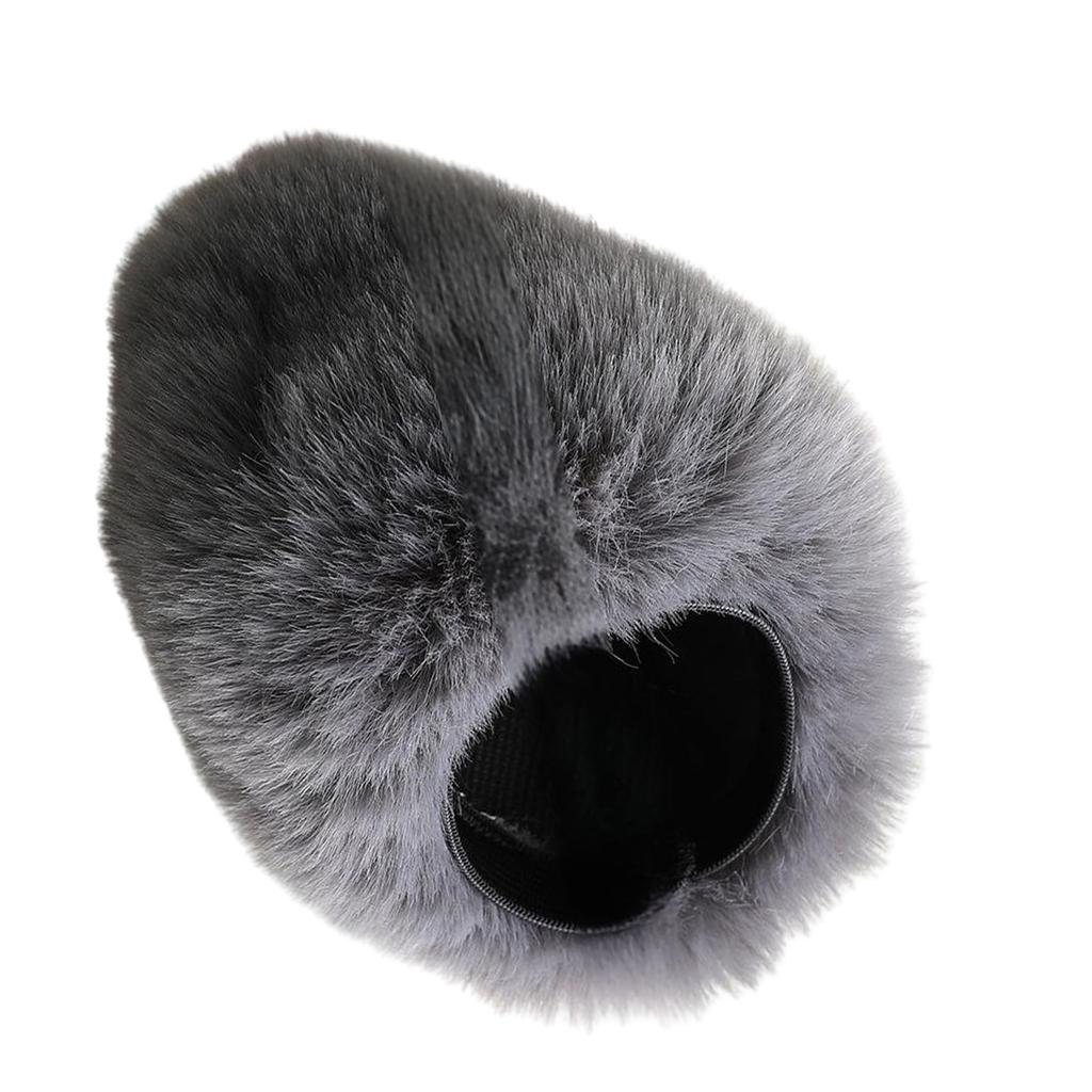 Furry Microphone Muff Windproof Sleeve Windscreen For Most USB Mics Noise Cancelling for Crisp Recordings