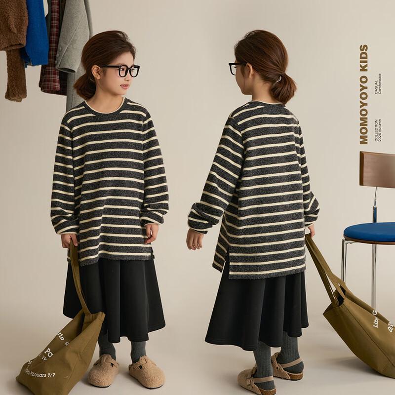 Girls  Striped Long-Sleeve Top 140