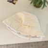 Sweet Lace Bow Bucket Hat for Women Girls Cotton Bowknot Star Fisherman Cap Korean Y2K Basin Hat Outdoor Travel Holiday Sun Hats
