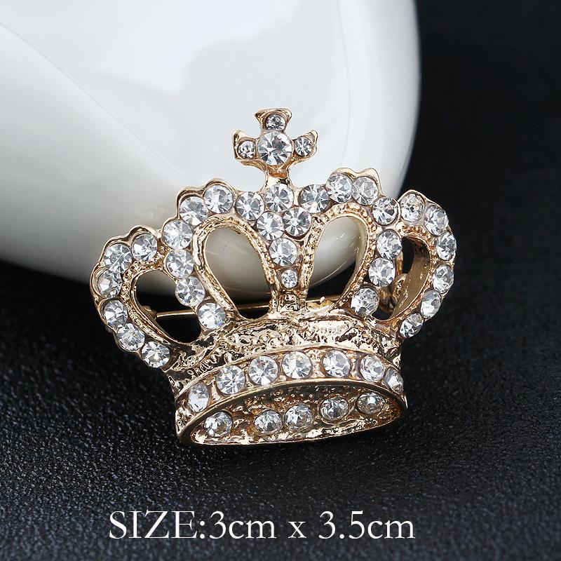 Mode Kristall Strass Persönlichkeit Vielseitig Perlenkranz Kleine Brosche Anstecknadel Damen Seidenschal Schnalle