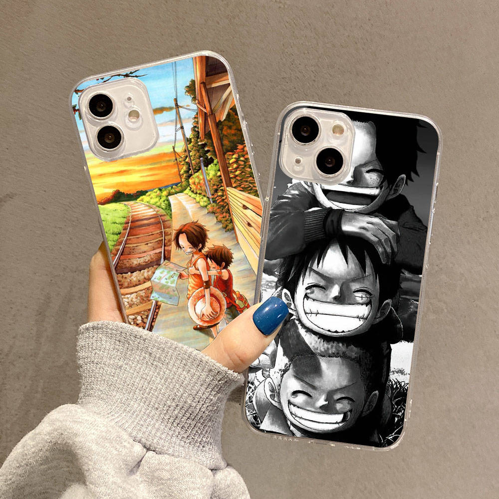 Case for Samsung A04 A14 A23 A34 A54 M23 M33 M52 M53 Realme 10 9 C30S C35 C55 VIVO Y02S Y21 Y51 X80 Pro Transparent Cover WI48 One Piece Brother