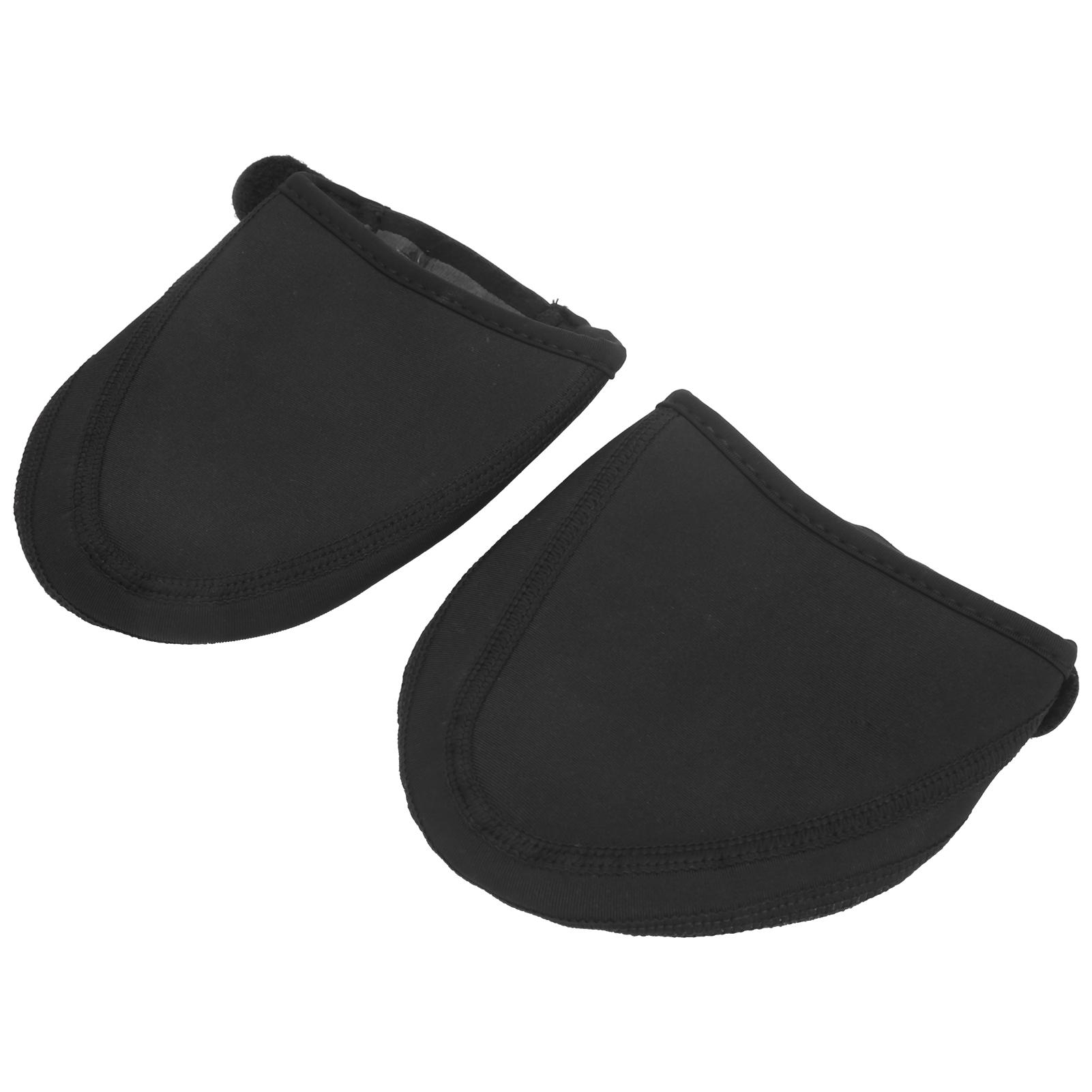 

1 Pair Half Wrap Cycling Shoe Cover Waterproof Windproof NonSlip Riding Accessory Black(L XL for 39 45 )