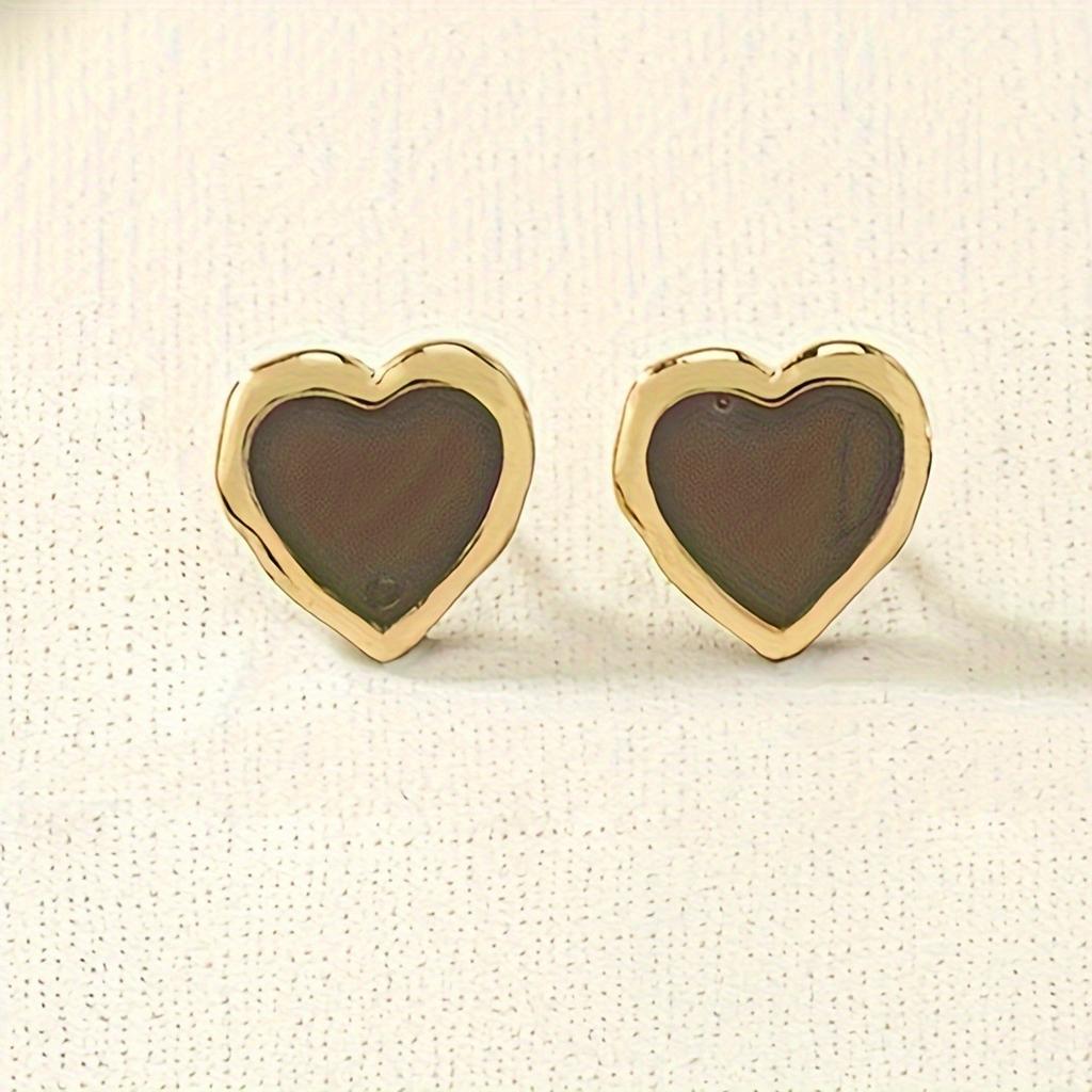 Love Geometric Irregular Stud Earrings Retro Temperament Earrings Earrings