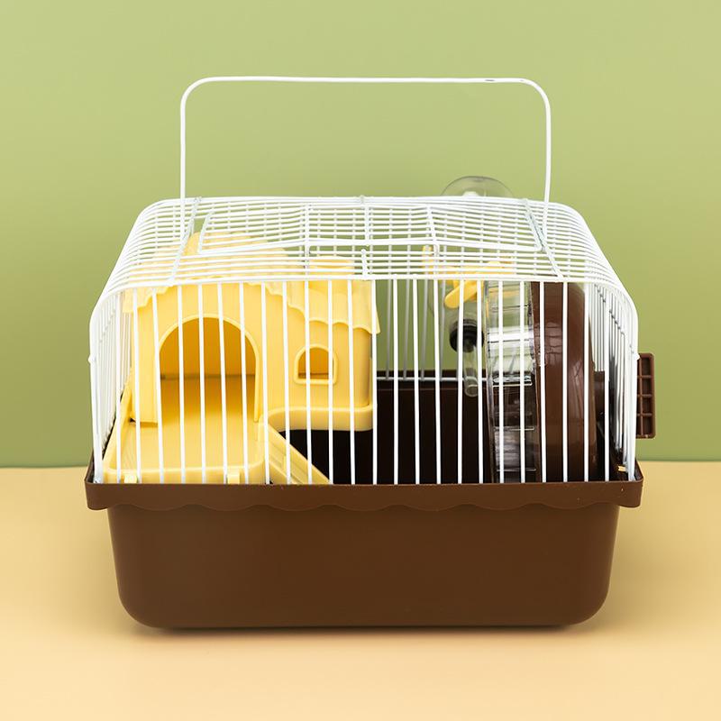 Luxury Portable Small Hamster Castle with Stairs - Golden Bear Paradise